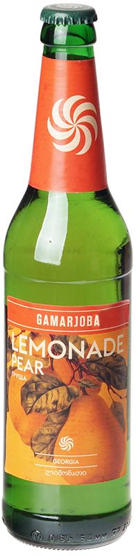 Лимонад со вкусом груши Gamarjoba 500мл цена и фото