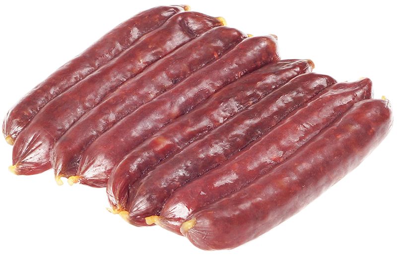 Колбаски Каусар из мяса уток сырокопченые охлажденные халяль ~200г