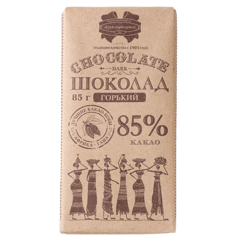 Шоколад Коммунарка десертный горький 85% 85г шоколад горький коммунарка какао 68% 200 г