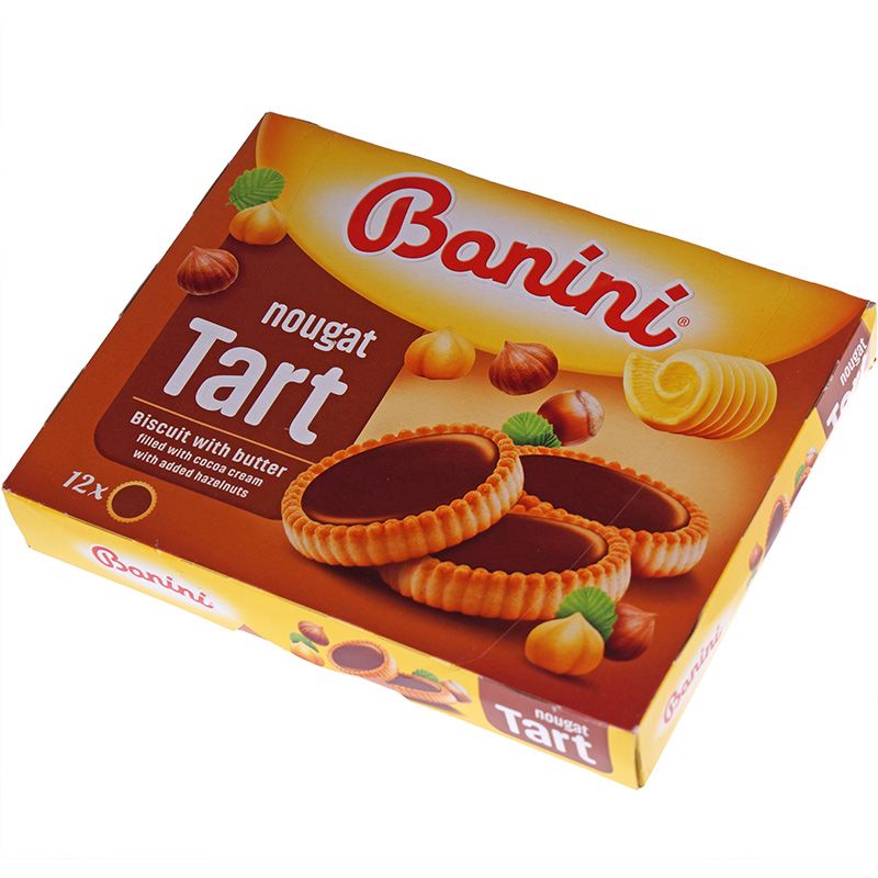 Печенье Tart Nougat с какао-начинкой и фундуком 210г